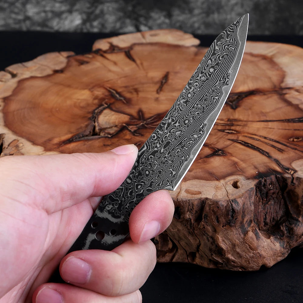 XITUO Damascus Steel Blank Blade – DIY Full Tang Knife Making Knife Making Blank Qst