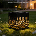 Solar Mandala Sunflower Outdoor Wall Light | Waterproof Garden Lamp Solar Outdoor Wall Light Qme Warm Light Square 4PCS