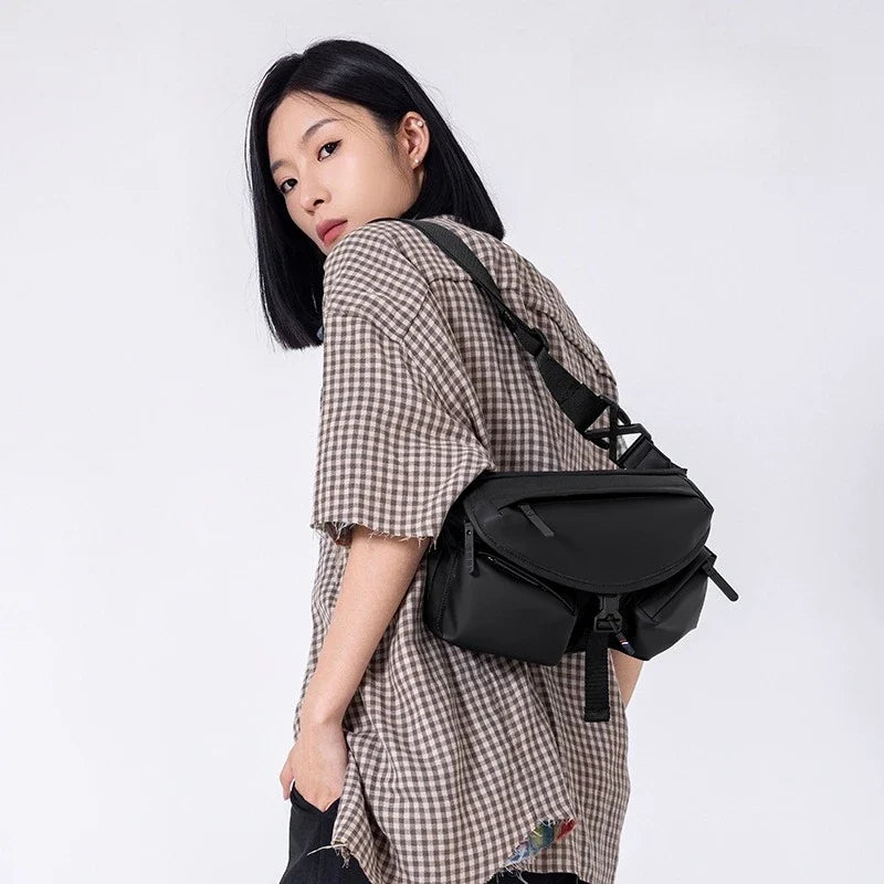 Lightweight PU Waterproof Crossbody Sling Bag | Commute & Street Crossbody Sling Bag Qme