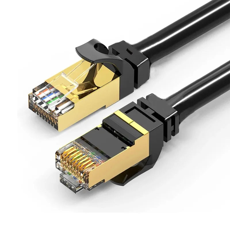 CAT8 Ethernet Cable 40Gbps 2000MHz Shielded RJ45 Gaming Ethernet Cable Qme