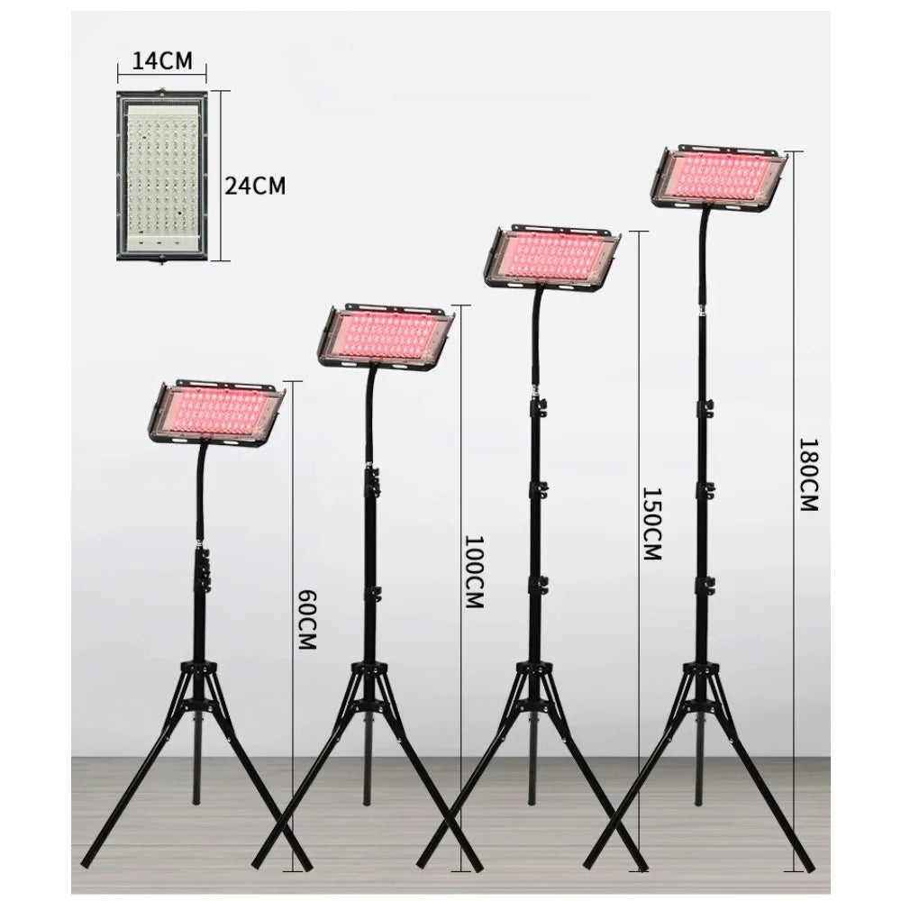 96 LED Red Light Therapy Lamp 660nm 850nm with Stand | Skin Care Red Light Therapy Lamp Qst