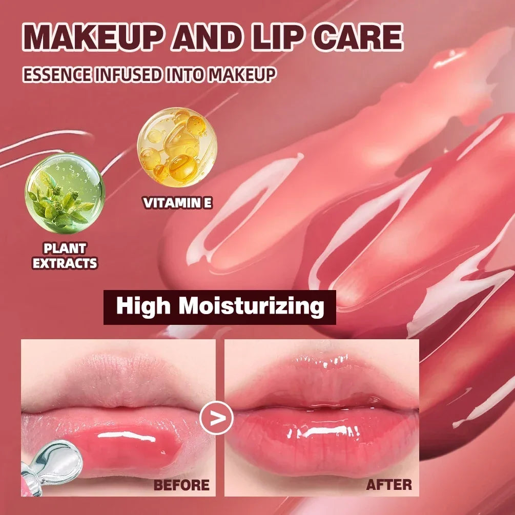 QIBEST Mirror Pearl Shimmering Hydrating Lip Gloss – 4 Colors Shimmering Lip Gloss Qme