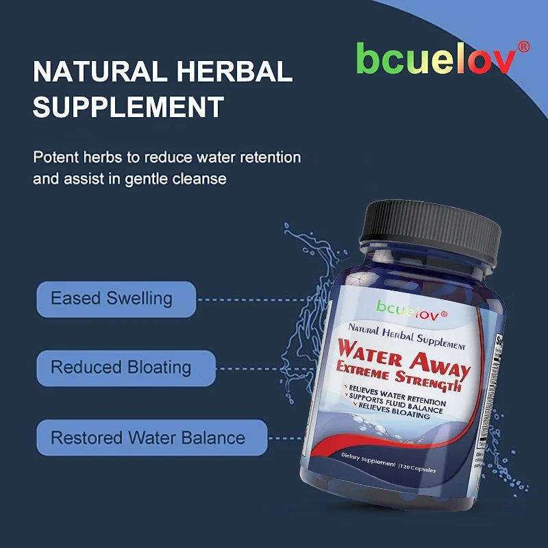 Bcuelov Natural Diuretic Capsules – Body Cleanse & Kidney Herbal Supplement Qst