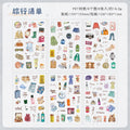 6-Sheet Cute Scrapbooking Sticker Book – DIY Junk Journal Supplies Scrapbooking Sticker Book Qme D