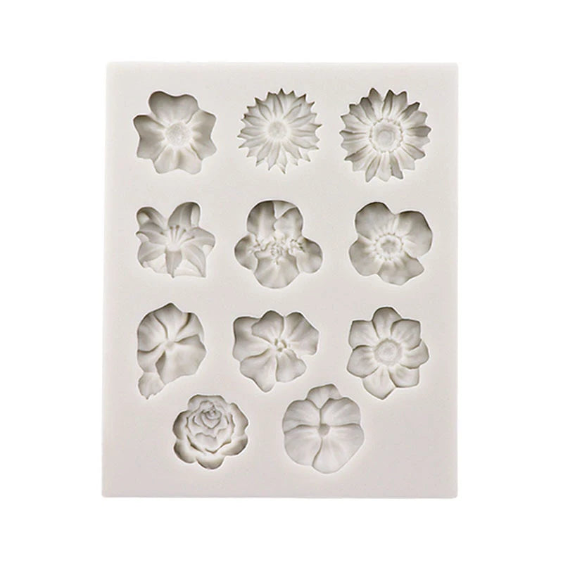 Rose Flower Silicone Mold – Soap, Fondant & Chocolate Silicone Baking Mold Qst Default Title