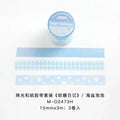 Cartoon Die-Cut Masking Tape for Scrapbooking & Journaling Decorative Craft Tape Qme A