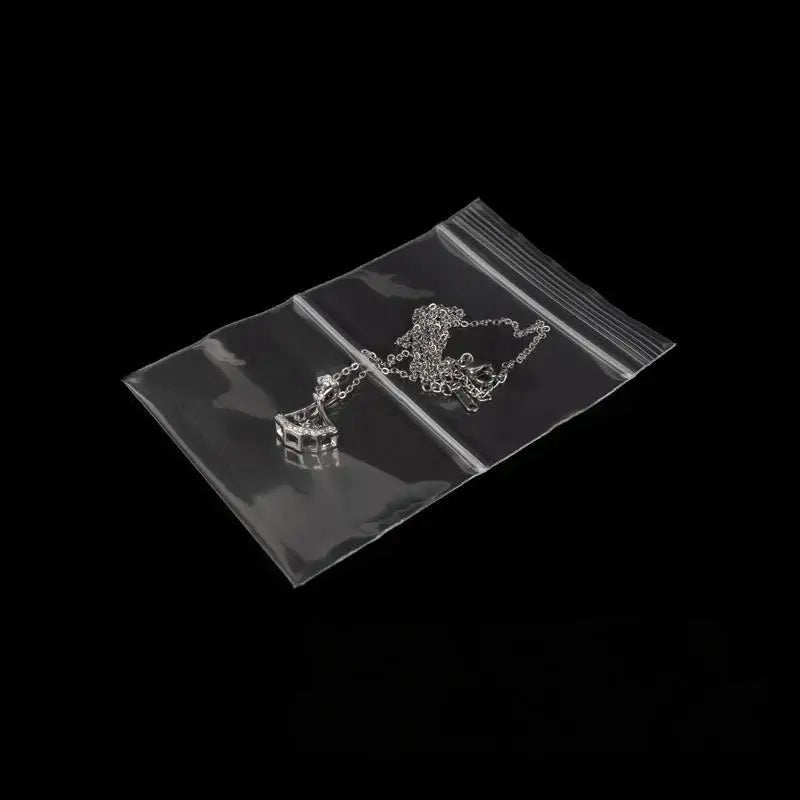 200Pcs Clear Double Pocket Ziplock Bags – Jewelry & Travel Storage Ziplock Storage Bags Qst