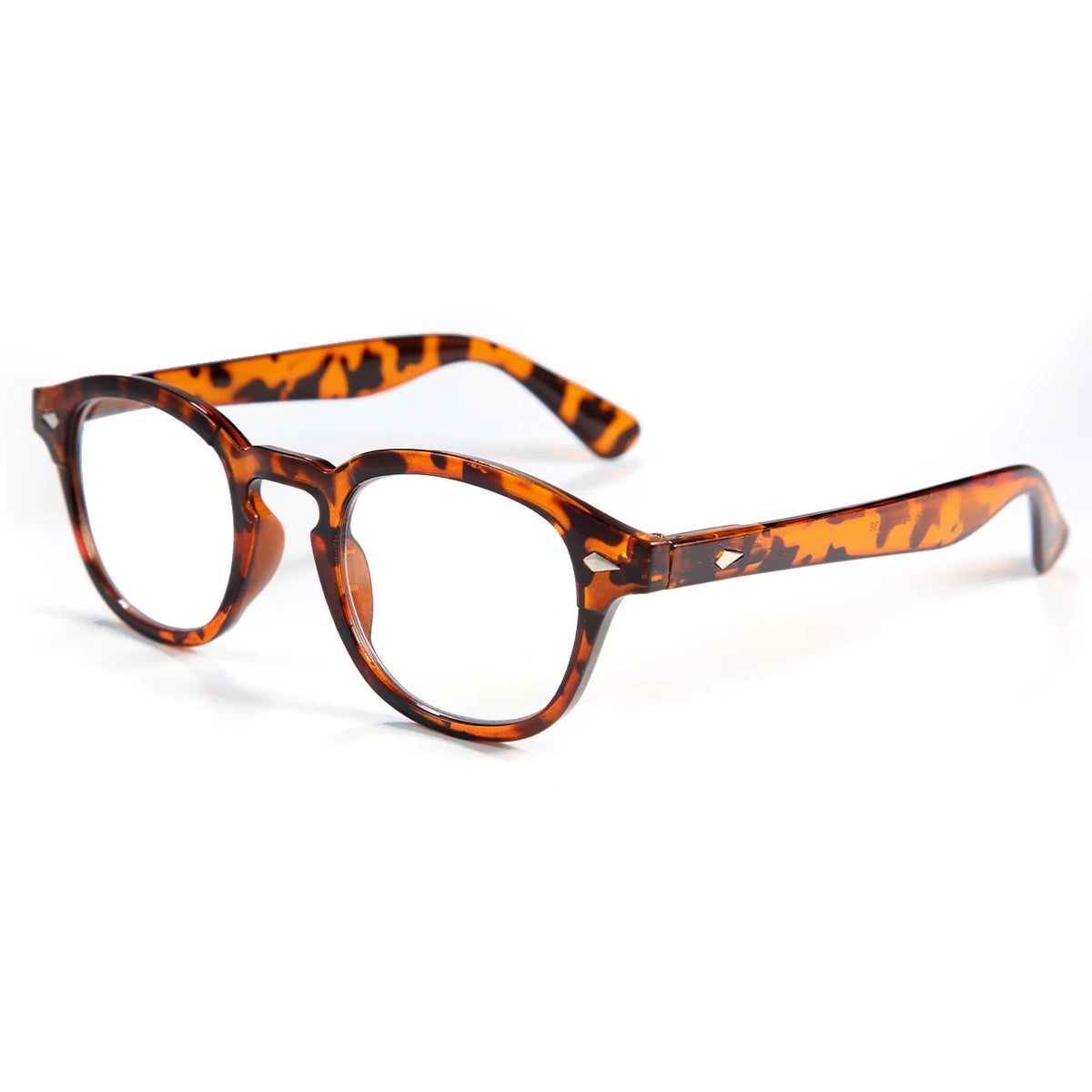 VOPHA Round Blue Light Blocking Reading Glasses Unisex L21 Blue Light Glasses Qst 300 tortoiseshell