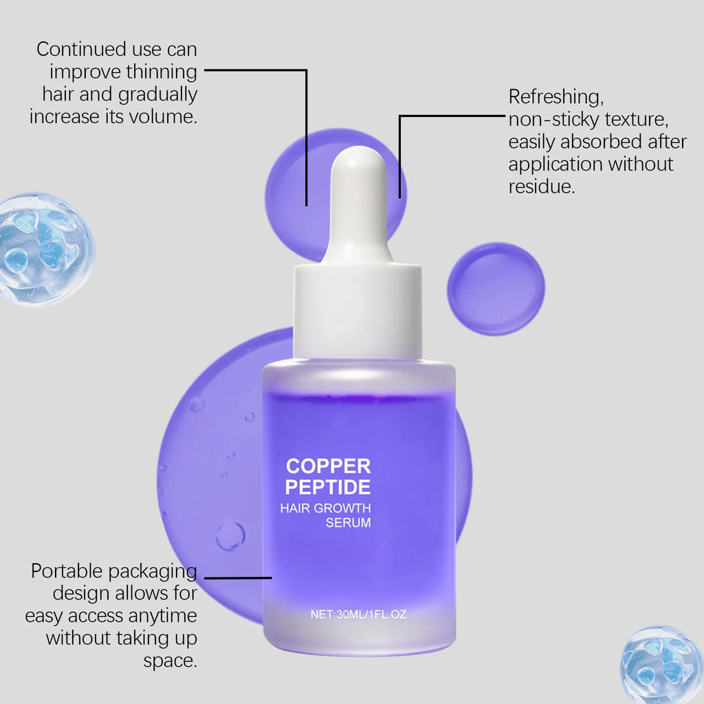 Copper Peptide Hair Growth Serum – Strengthen & Nourish 30ml Hair Growth Serum Qst