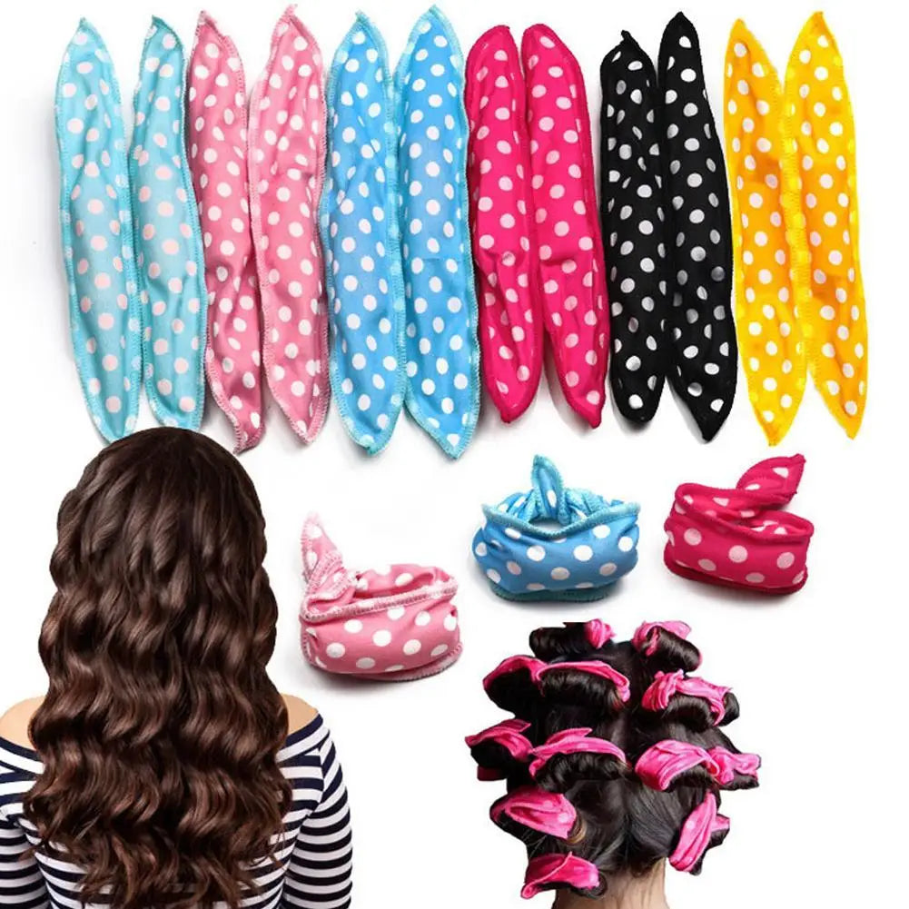 Soft Foam Hair Rollers – No-Heat Overnight DIY Curl Set Foam Hair Rollers Qme