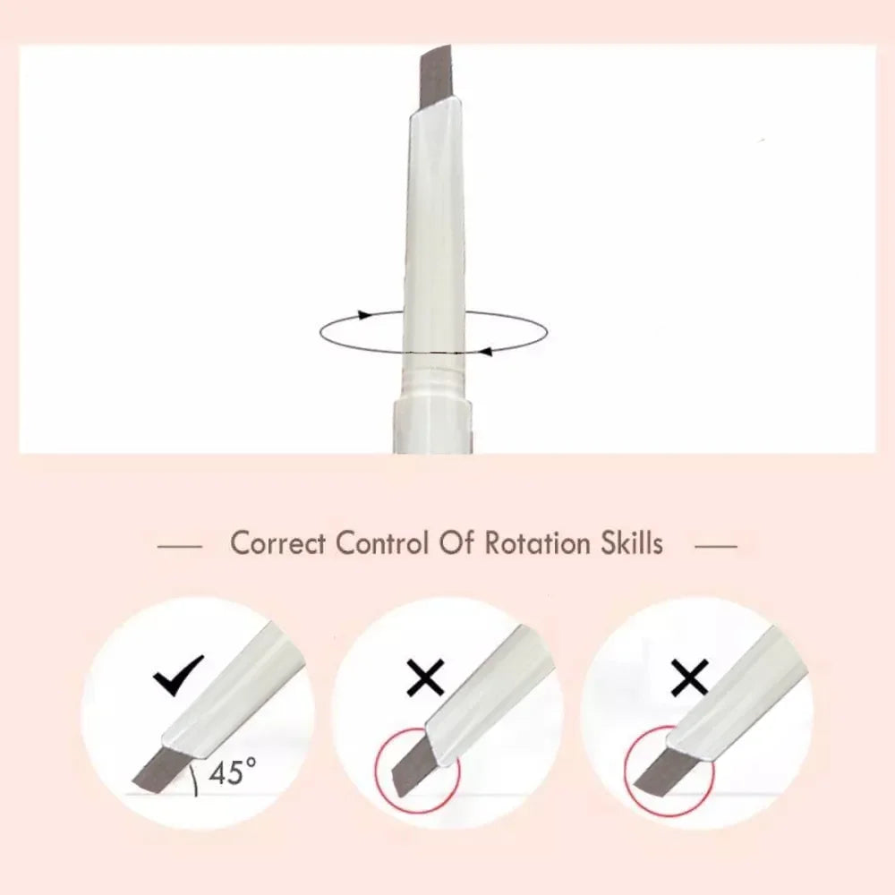 Qme Double-Ended Waterproof Eyebrow Pencil | 4 Shades Eyebrow Pencil Qme