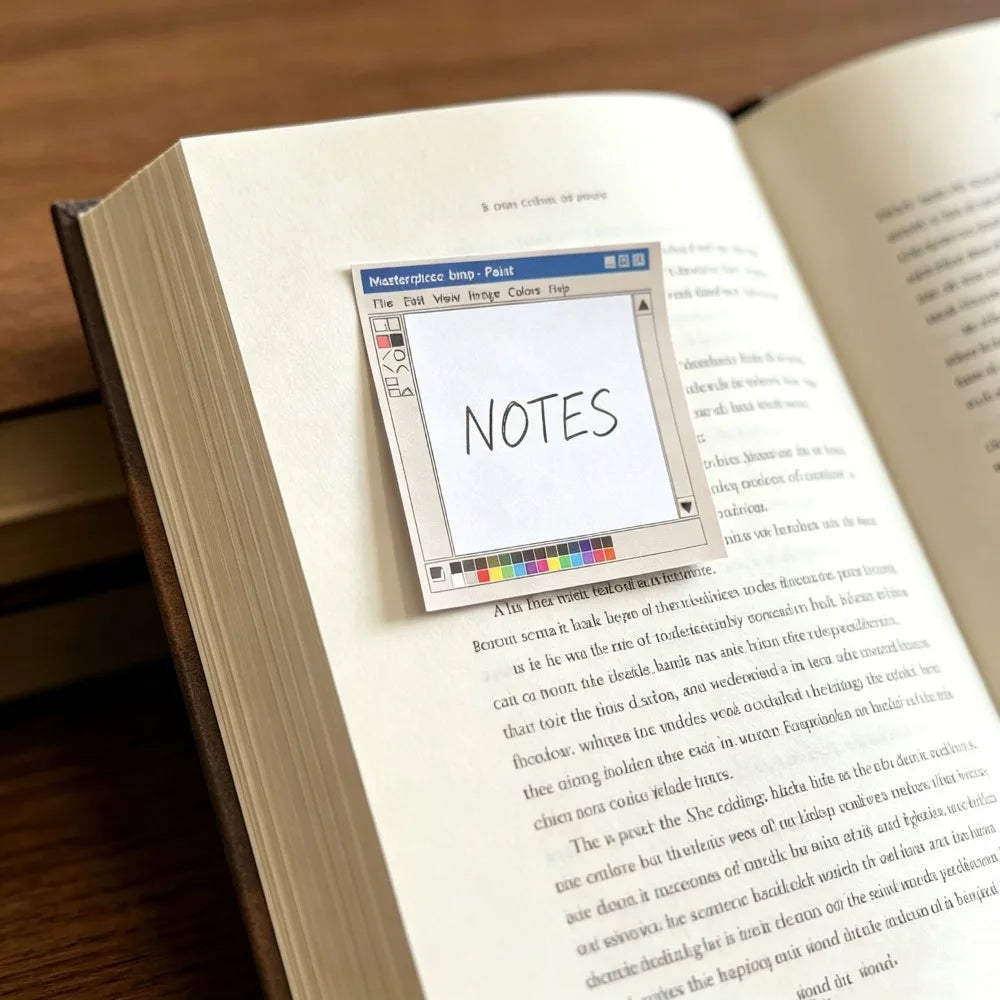 Retro Vintage Sticky Notes 200 Sheets – 7.62cm Memo Pads Vintage Memo Pads Qme