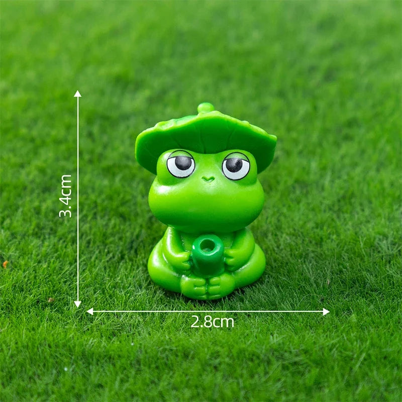 Hanging Panda & Frog Resin Figures – Cartoon Aquarium Decor Aquarium Ornament Qme A1