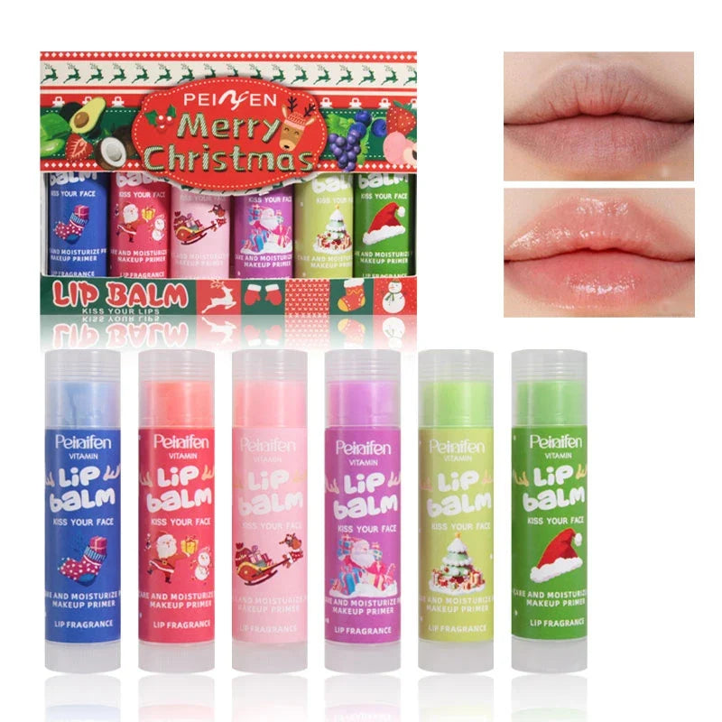 6-Pack Fruit Flavor Moisturizing Lipstick Set | 6 Shades Lipstick Set Qme