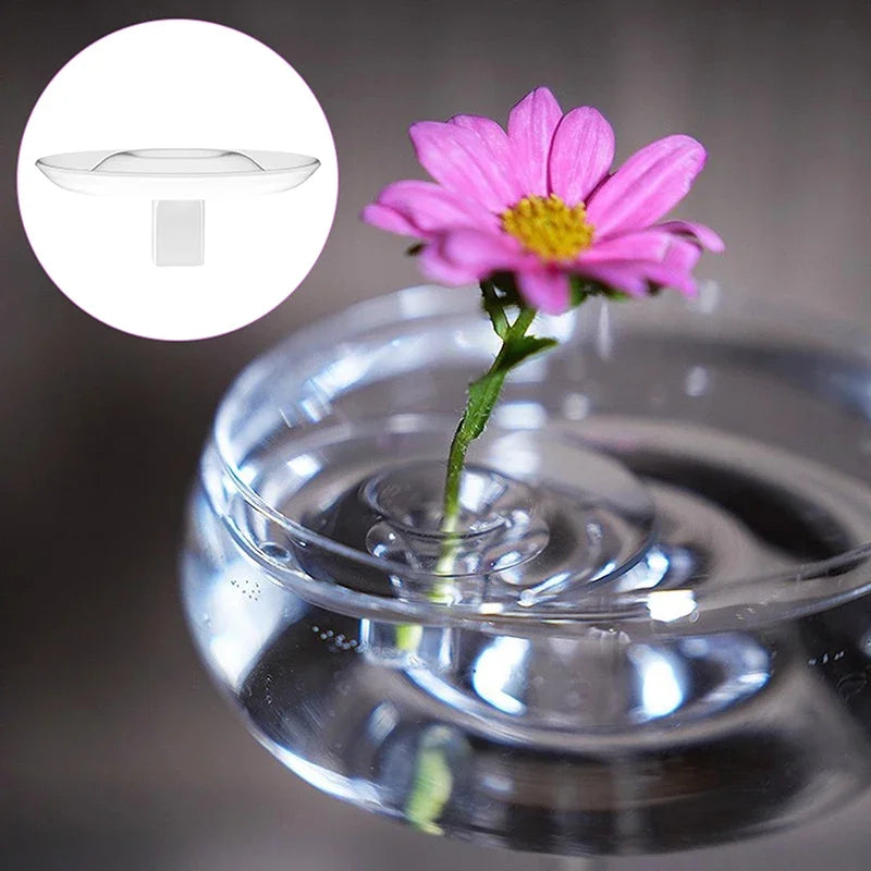 Hydroponic Floating Flower Stem Holder Transparent Display 5 Pcs Floral Stem Holder Qme