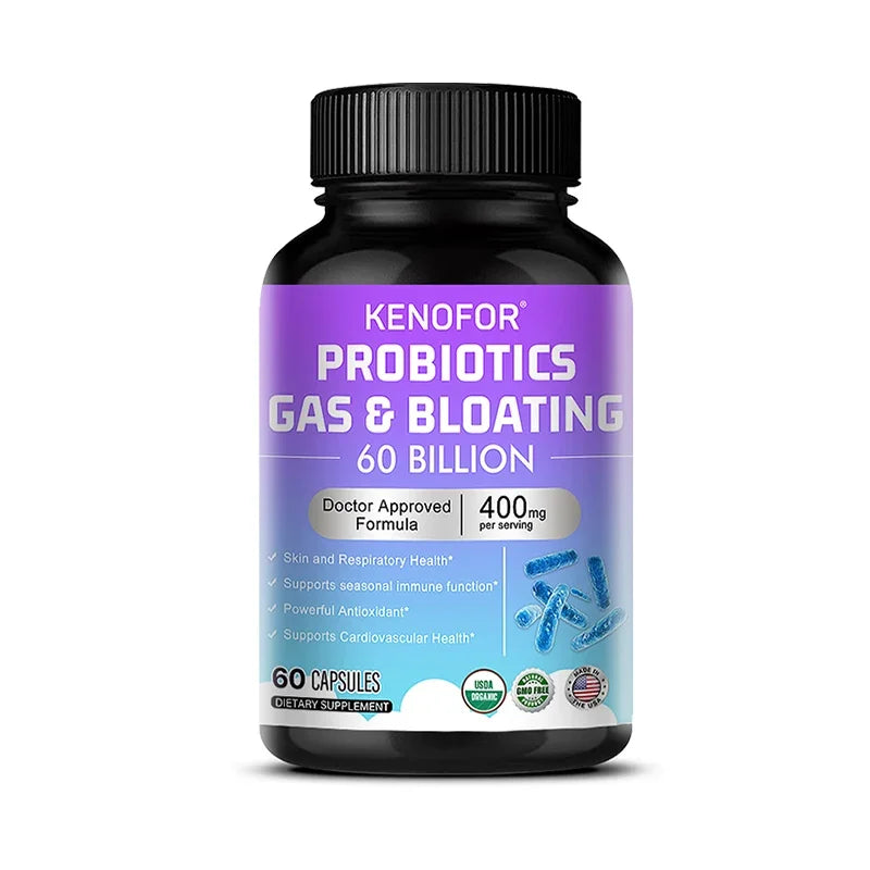 VITALXTRA Probiotic Capsules – 60 Billion CFU, 15 Strains Probiotic Supplement Qst 60 count-1 bottle