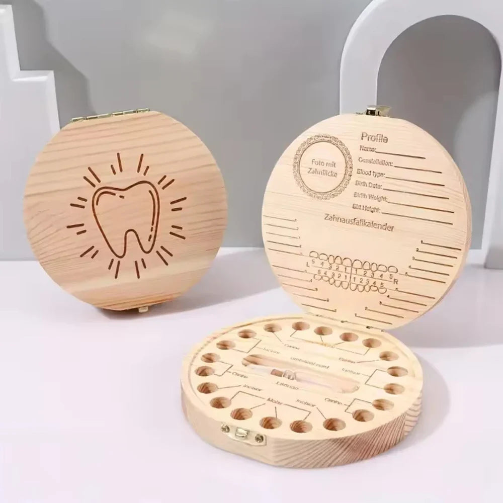 Children's Milk Tooth Keepsake Box – Baby Tooth Memento Storage Baby Tooth Keepsake Box Qme