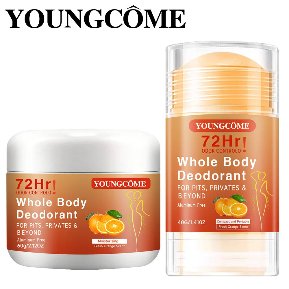 YOUNGCOME 72H Body Deodorant Stick – Underarm Odor Control Body Deodorant Stick Qst