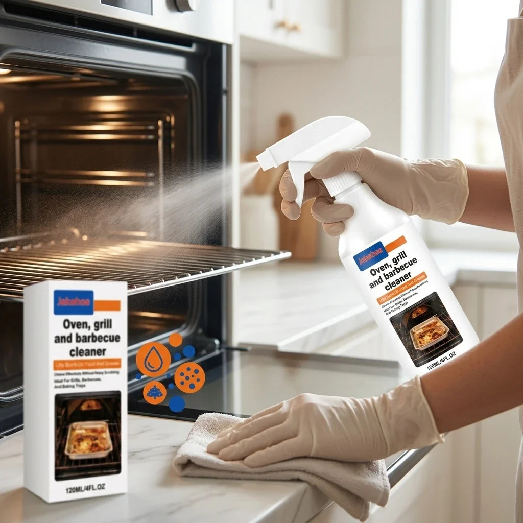 Oven & Grill Cleaning Spray | Heavy-Duty Degreaser, 3 Scents Kitchen Cleaning Spray Qme