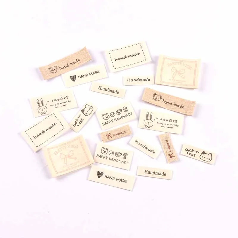 10 Cute Animal Fabric Sew-On Labels for DIY Clothes & Crafts Fabric Sew-On Labels Qme