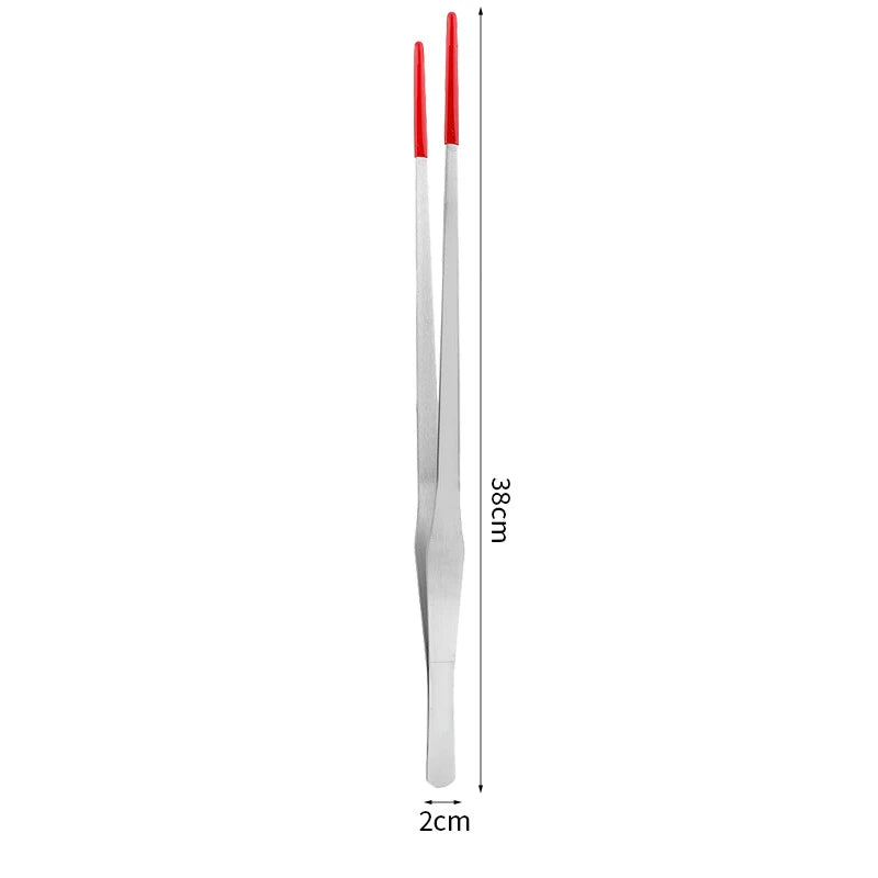 Reptile Feeding Tongs Stainless Steel Rubber Tip Tweezers Reptile Feeding Tongs Qst A4