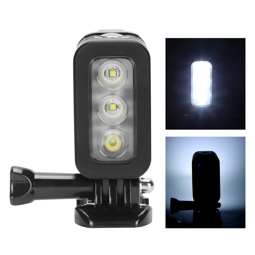 45M Waterproof Underwater LED Fill Light for GoPro Diving Diving Video Light Qst
