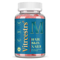 Hair Skin & Nails Gummies – Biotin, Vitamin C & E | STRESSXCEL Beauty Supplement Gummies Qst 60 count-1 bottle