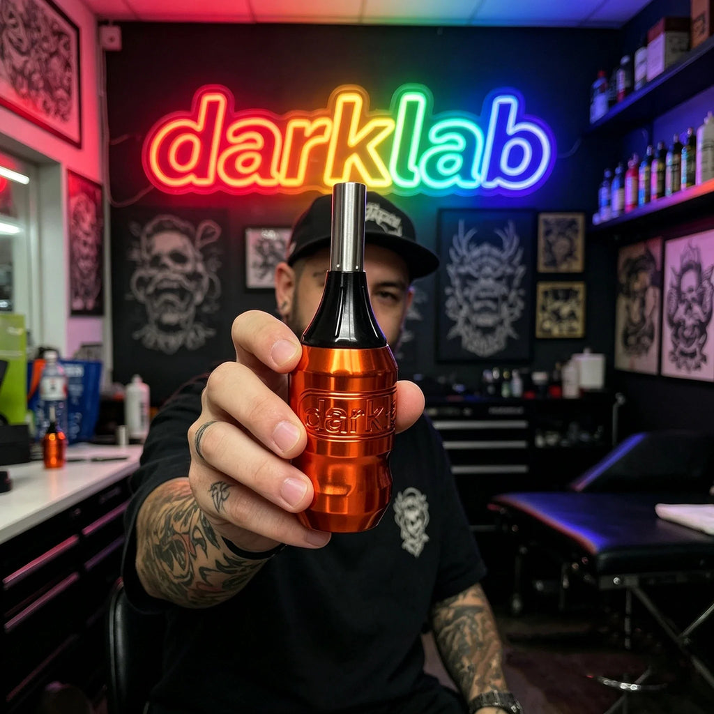 Darklab Adjustable Tattoo Grip for Needle Cartridges | Aluminum Tattoo Grip Qme