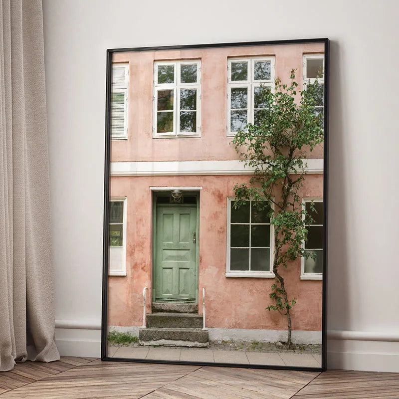 Paris Tower Cherry Blossom Canvas Wall Art – Nordic Poster Canvas Wall Art Qst E 20x30cm Unframed