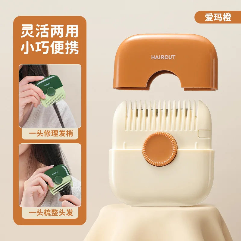 2-in-1 Hair Cutting & Thinning Comb – Multifunctional Trimmer Hair Thinning Comb Qme GRAY