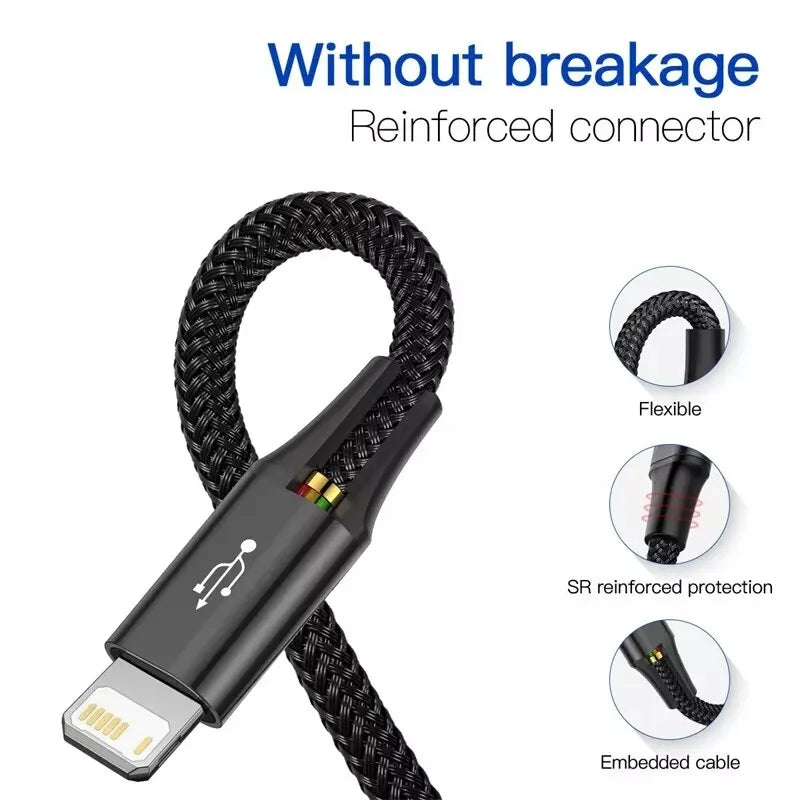 Baseus 4-in-1 Fast Charging Cable USB-C Micro Lightning Multi USB Charging Cable Qst