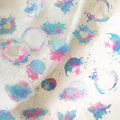 Watercolor Trace Pattern PET Stickers | DIY Journal & Craft Decorative Craft Stickers Qme F6