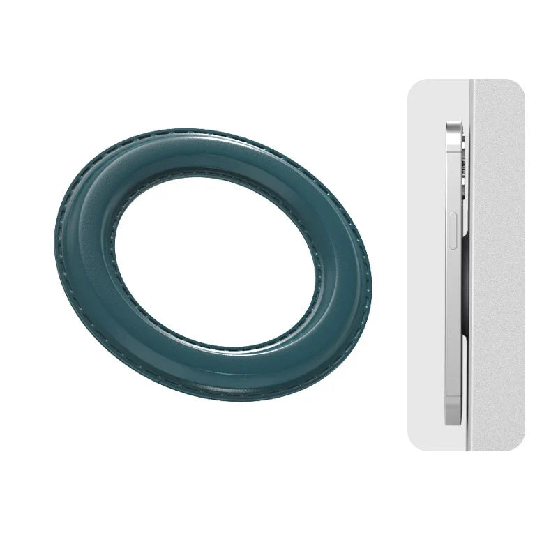 Magnetic Ring Holder for iPhone 14 13 12 | MagSafe Wall & Car Mount Magnetic Phone Mount Qme green