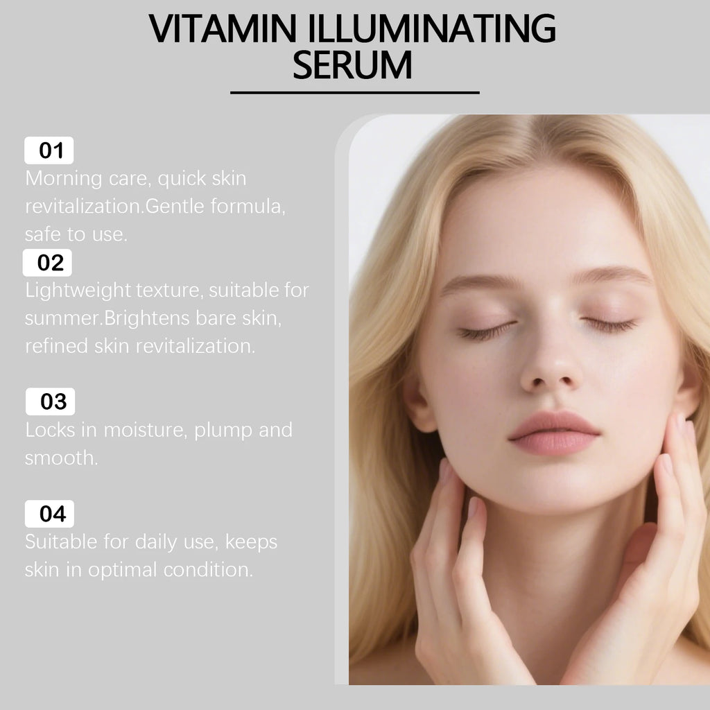 Vitamin C Face Serum – Brightening, Hydrating & Barrier Support Brightening Face Serum Qst