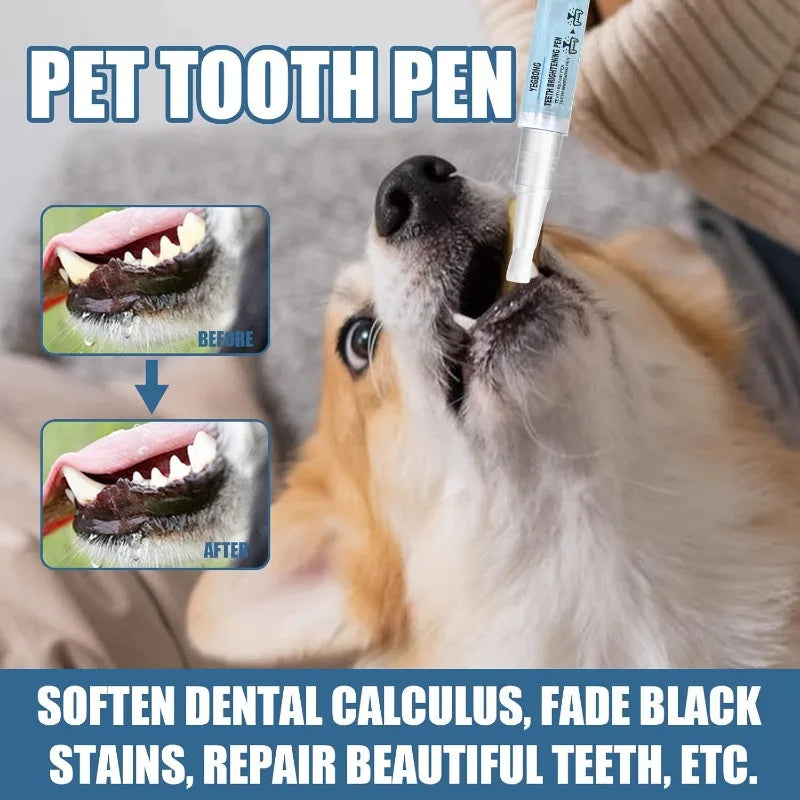 Pet Toothbrush Pens 2-Pack – Teeth Cleaning for Cats & Dogs Pet Toothbrush Qme