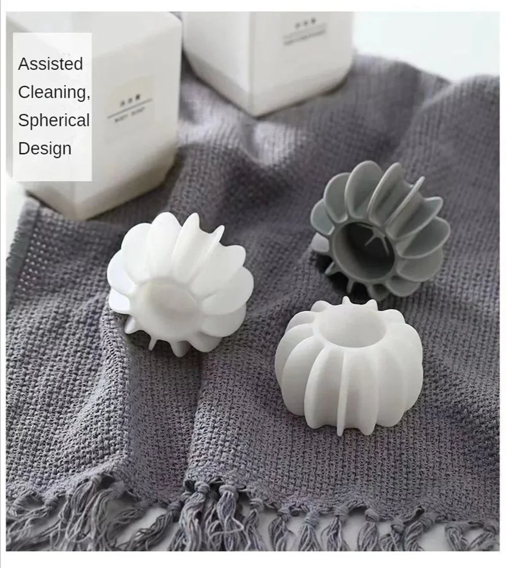 Silicone Laundry Ball – Reusable Pet Hair & Lint Remover Laundry Cleaning Ball Qme