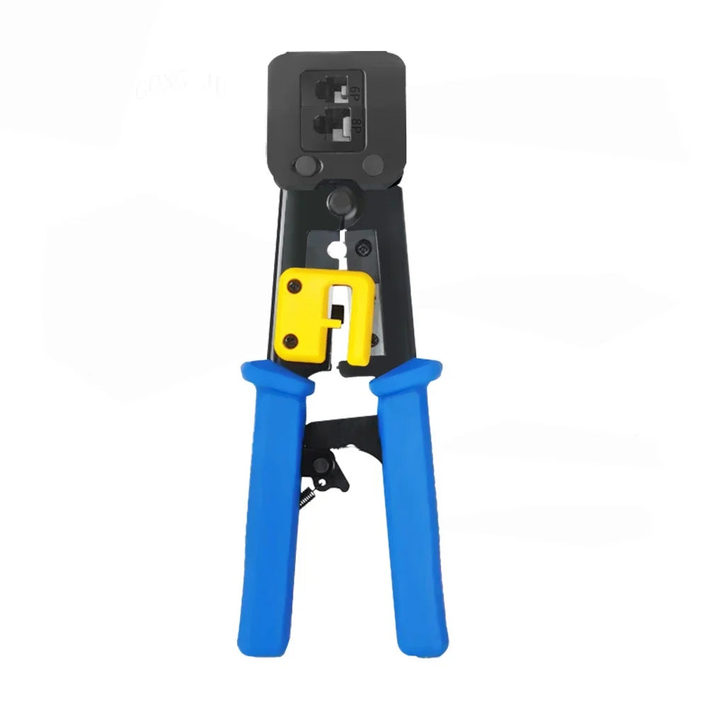 Network Cable Crimping Pliers Stripper & Tester – RJ45 RJ11 Cable Crimping Tool Kit Qme 6P 8P