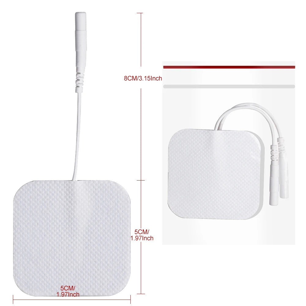 TENS EMS Electrode Pads 5x5cm Self-Adhesive Gel 10/20 Pack TENS EMS Electrode Pads Qst
