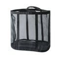 Collapsible Laundry Hamper – Waterproof PVC Basket with Handle Collapsible Laundry Hamper Qme Black