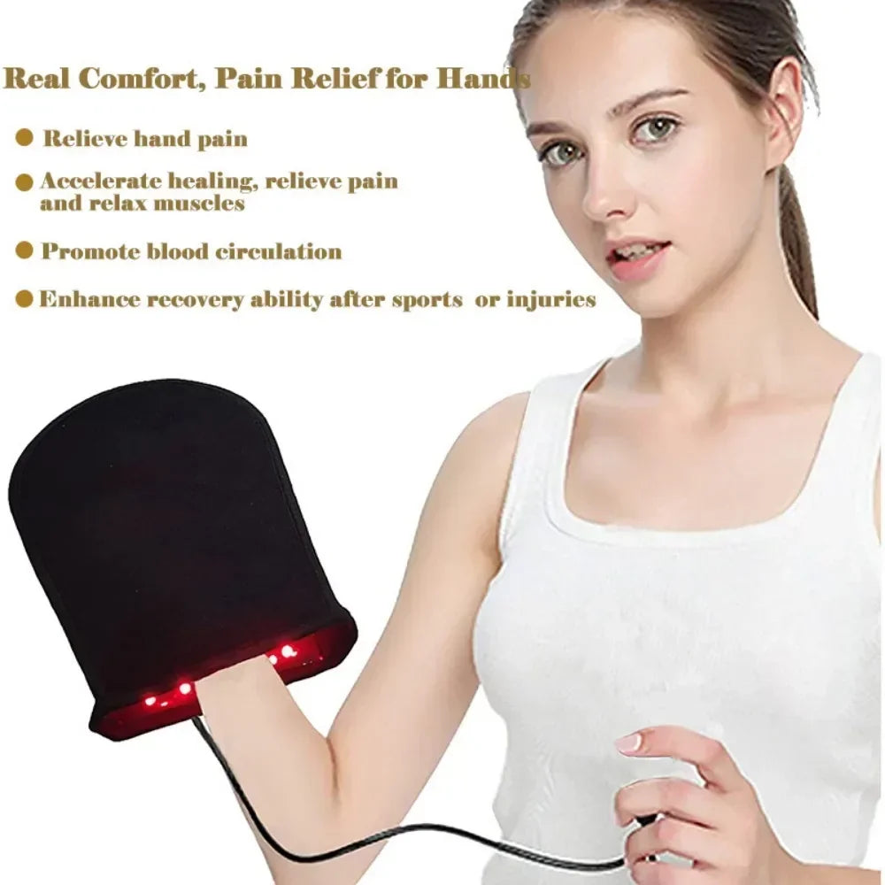 660nm & 850nm Red Light Therapy Gloves | Hand & Finger Care Red Light Therapy Gloves Qst