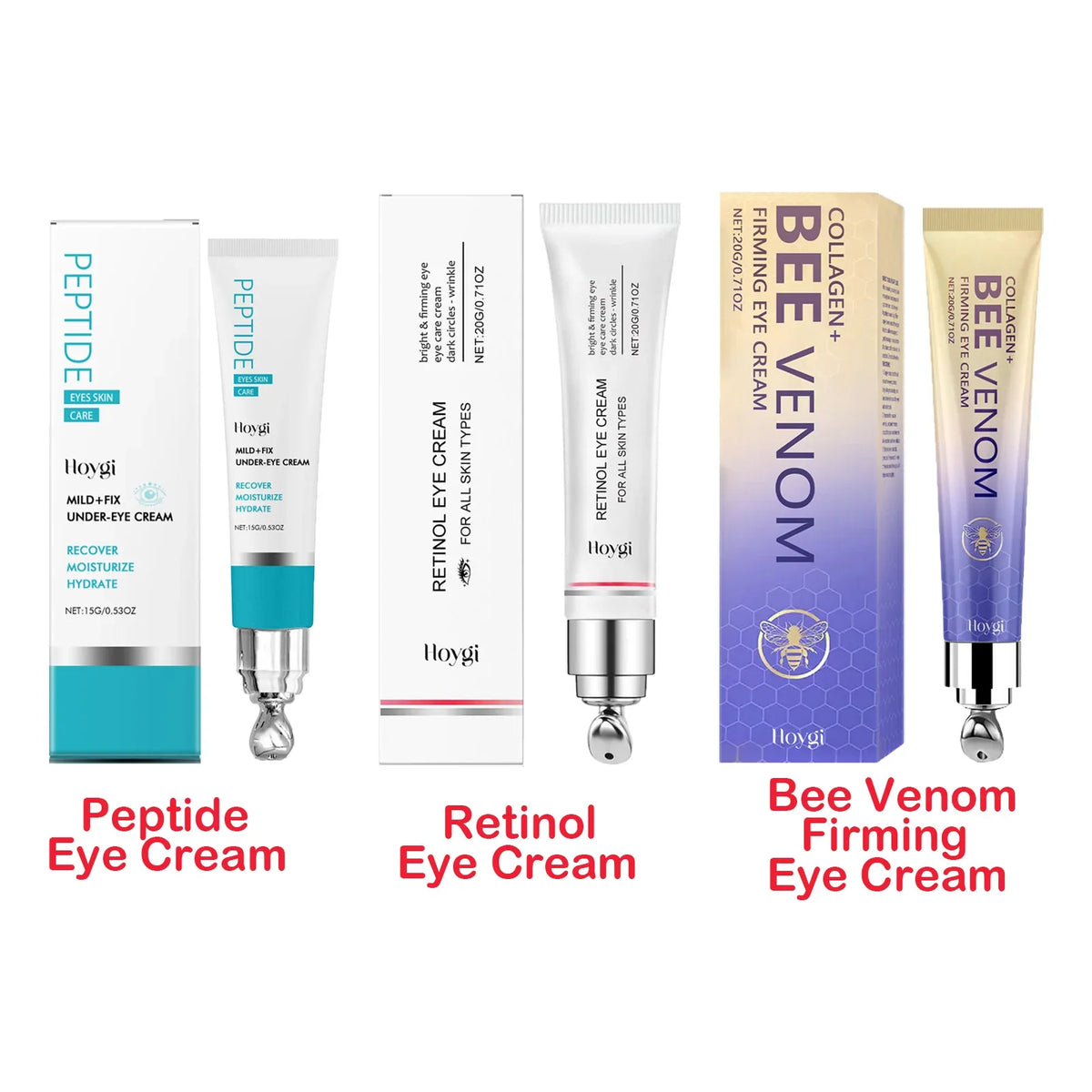 Retinol Bee Venom Peptide Firming Eye Cream | Dark Circles Eye Cream Qme