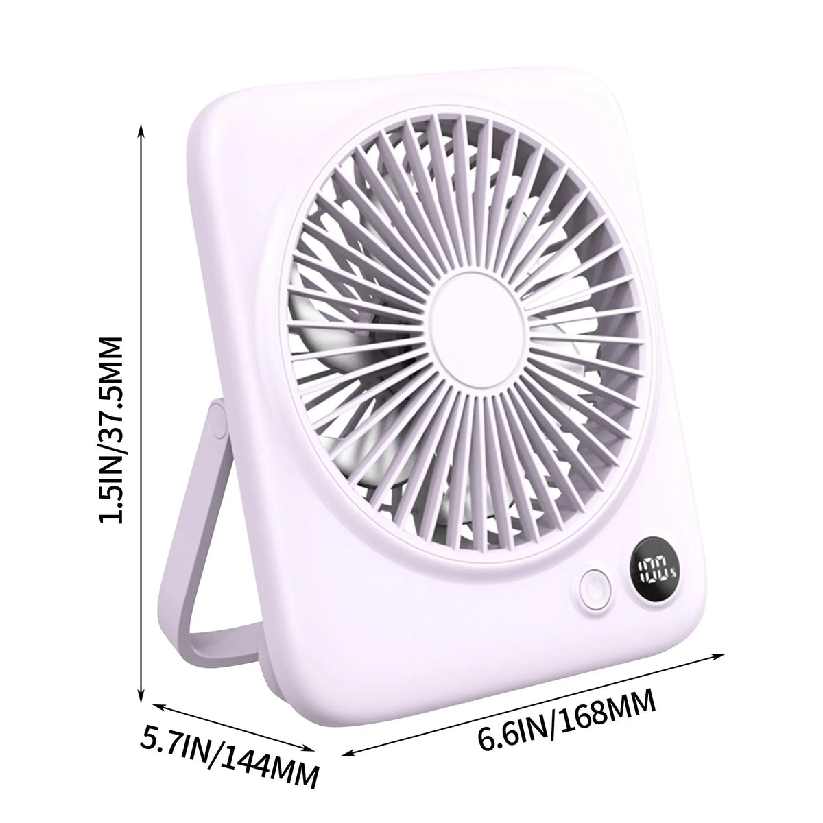 Portable Mini Desk Fan – 4 Speeds, Compact & Foldable | Qme Portable Desk Fan Qme