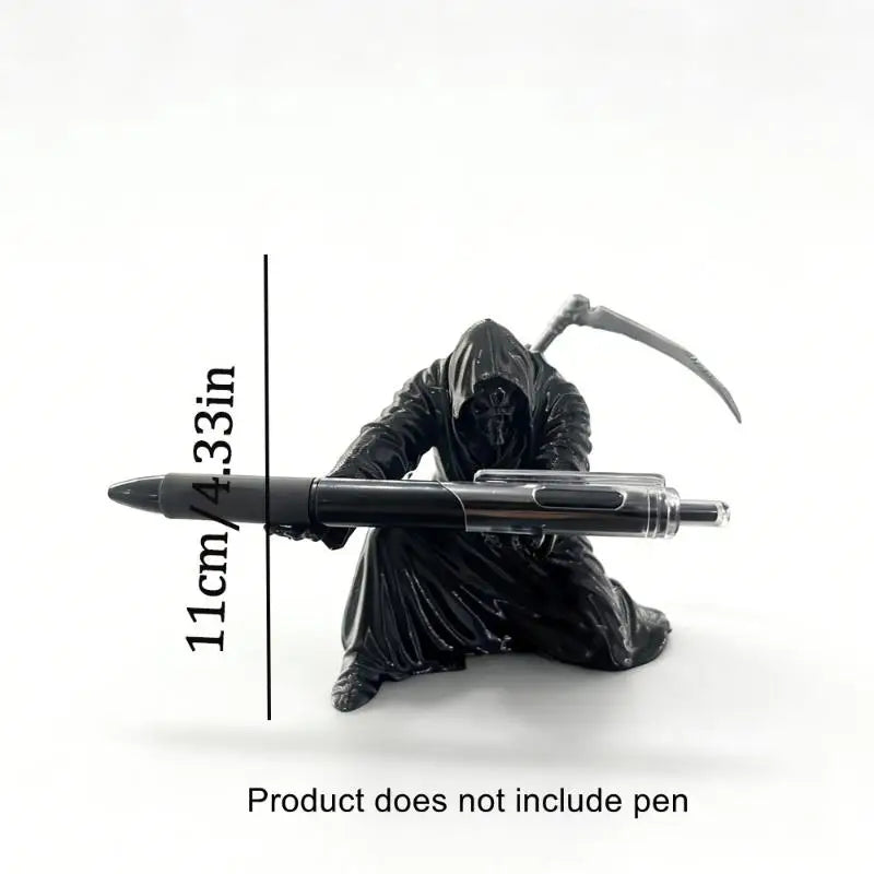 3D Printed Angel Pen Stand Desktop Organizer | Qme Desktop Pen Holder Qme Black
