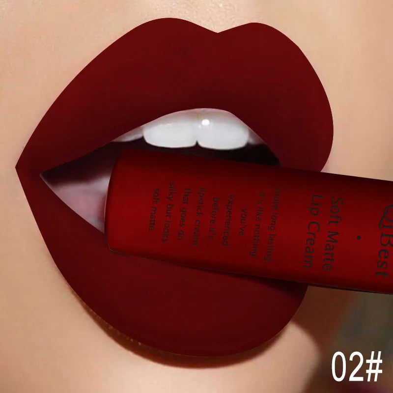 Velvet Matte Lip Gloss – Long-Lasting Non-Transfer | 29 Shades Matte Lip Gloss Qme