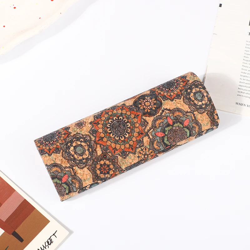 Japan Retro Cork Magnetic Glasses Case – Unisex Eyewear Box Eyeglass Case Qst E