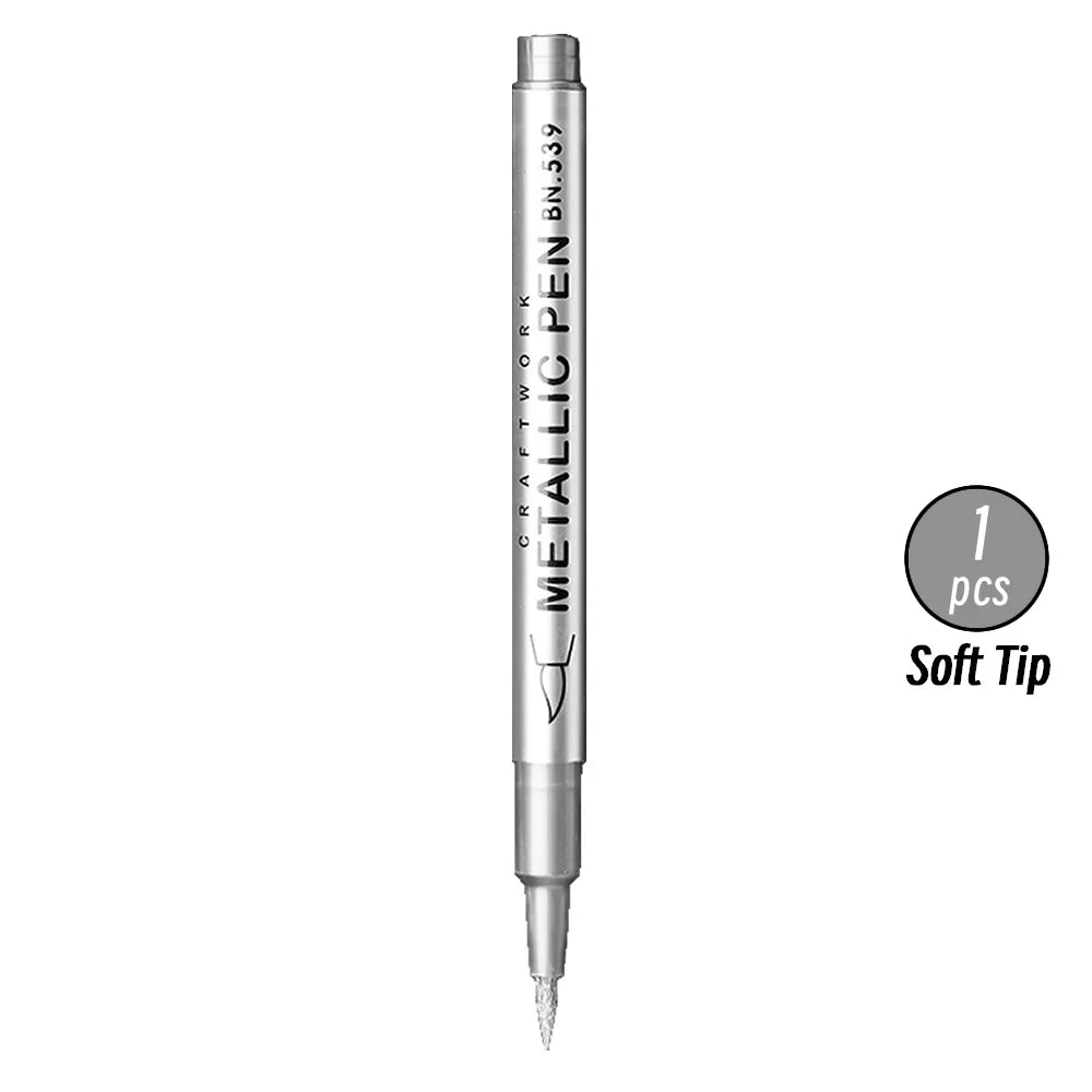 Metallic Paint Marker Pens – Gold, Silver & 28 Colors Metallic Paint Markers Qme 1p Soft Silver