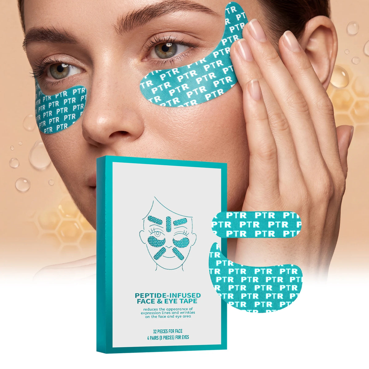 Peptide Hydrating Facial Gel Patches – 40pcs Rinse-Free Mask Facial Treatment Mask Qst