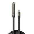 USB-C 240W Fast Charging Cable with Foldable Phone Stand USB-C Charging Cable Qme black 1.5m