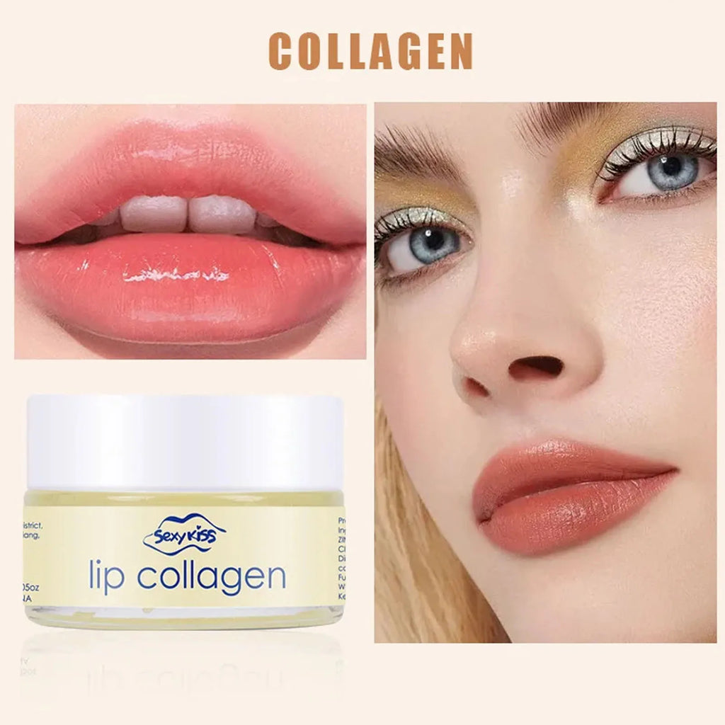 Collagen Sleeping Lip Mask 20g + Silicone Brush | Deep Moisture Sleeping Lip Mask Qst
