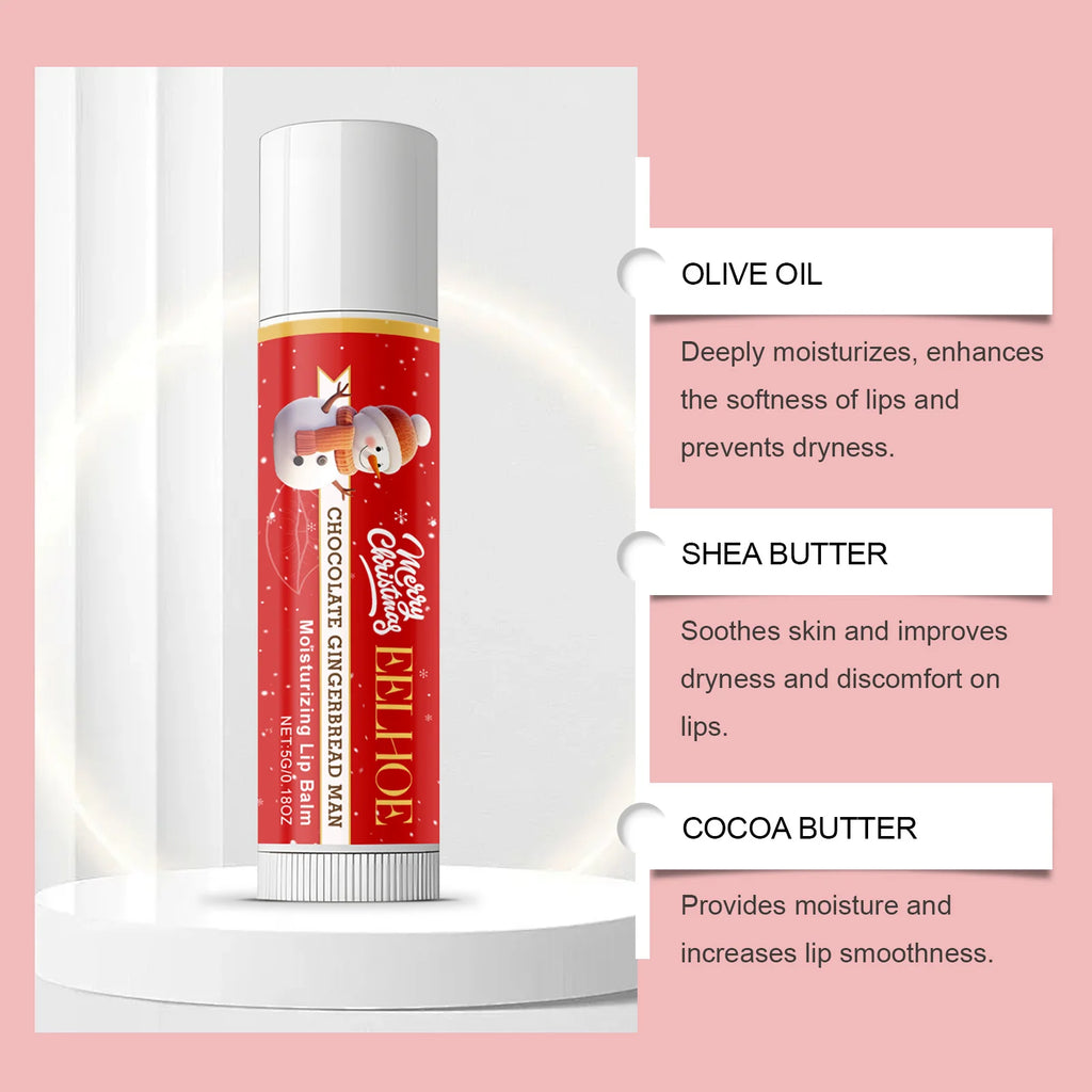 eelhoe Christmas Lip Balm – Moisturizing & Nourishing Holiday Lip Balm Qst